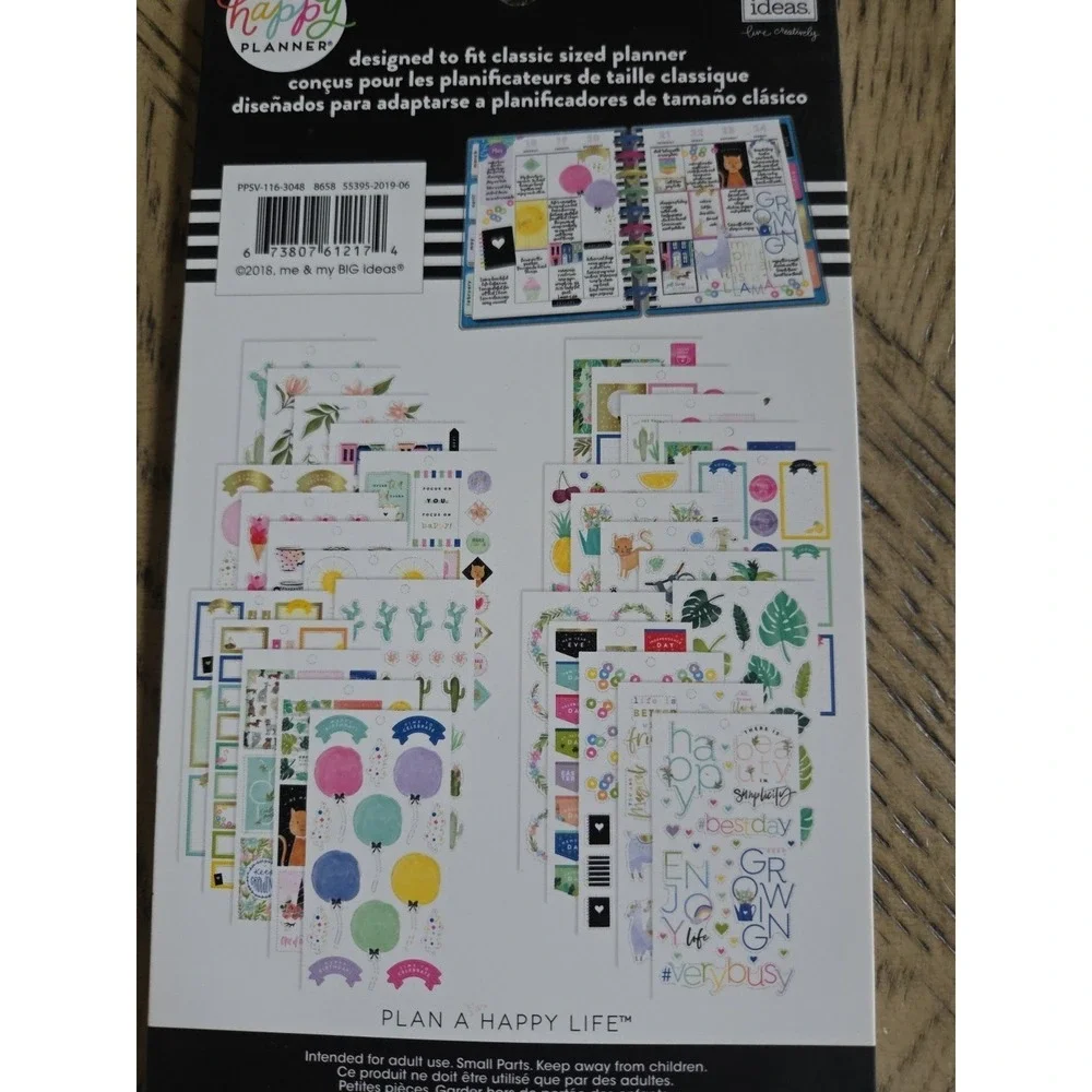 The Happy Planner Sticker Books LOT OF 3 New NWT Planner Stickers Happy Planner